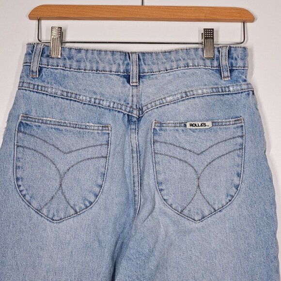 Rollas Dusters High Rise Slim Jeans Old Stone Light Wash Denim Cotton Size 28 - Picture 6 of 16